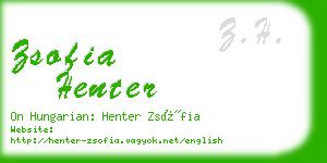 zsofia henter business card